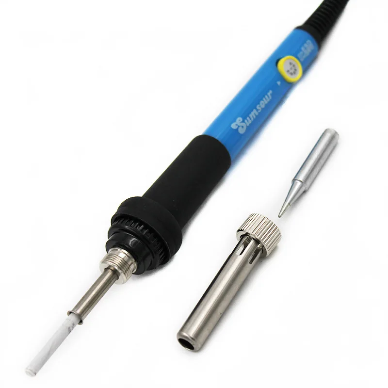 

New Adjustable Temperature Electric Soldering Iron 220V 60W Welding Solder Rework Station Heat Pencil Tips Repair Tool