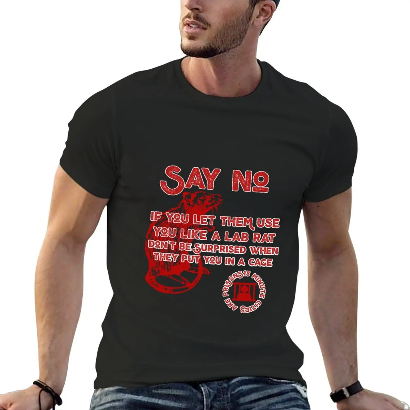 

No 15 minute prisons T-Shirt customs design your own for a boy vintage clothes boys whites t shirts for men