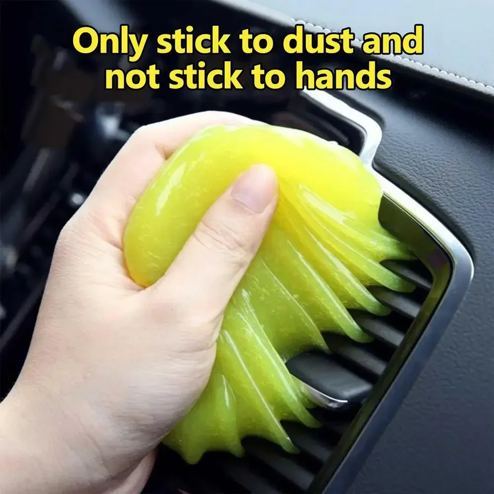 1/2pcs Magic Car Cleaning Pad - Glue Powder Cleaner Dust Remover Gel for Home Computer Keyboard & Car Cleaning Tool