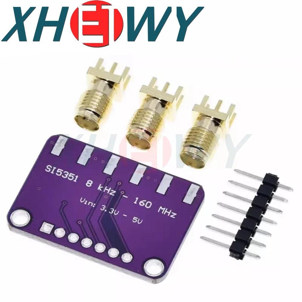 DC 3V-5V CJMCU-5351 Si5351A Si5351 I2C Clock Generator Breakout Board Module Signal Generator Clock 8KHz-160MHz For Arduino