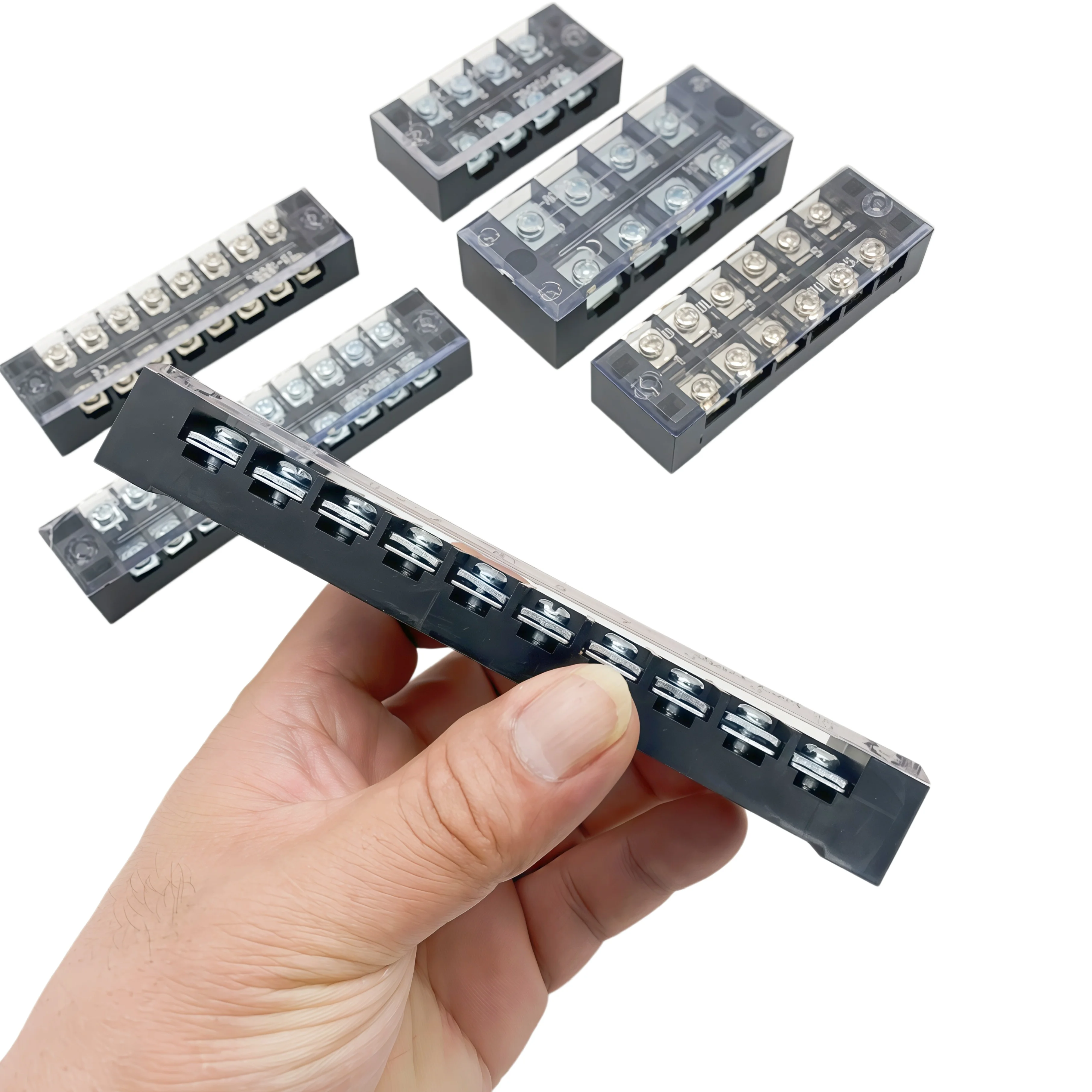1PC TB1503-4512 Copper Terminal Block for Electrical Connections Iron Terminal Column for Wiring Board Fixed-Type Wiring Rack