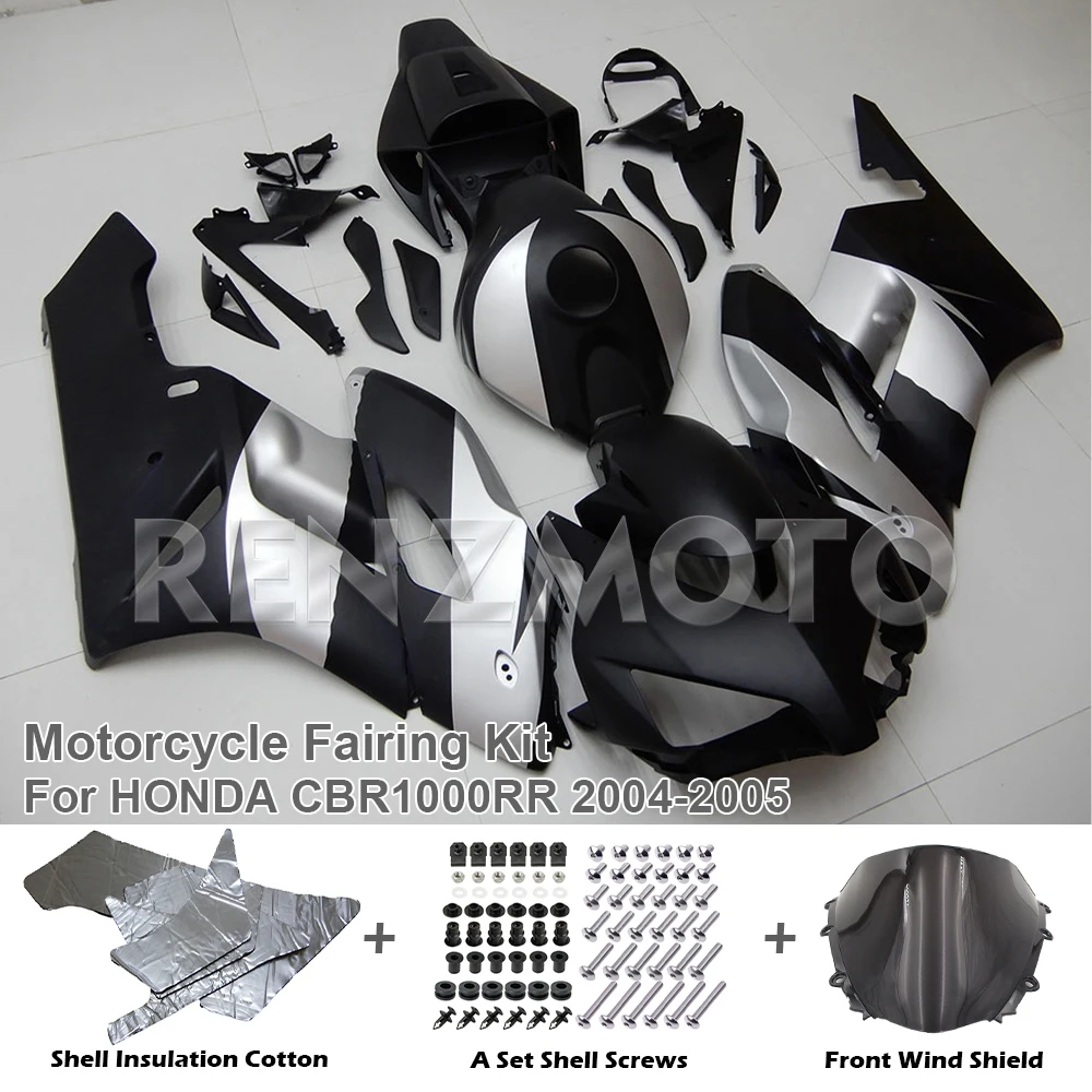 

Комплект обтекателя мотоцикла для Honda CBR1000RR 2004 2005, корпус CBR1000RR 04 05, впрыск 1000RR, усовершенствованная крышка, черный, красный