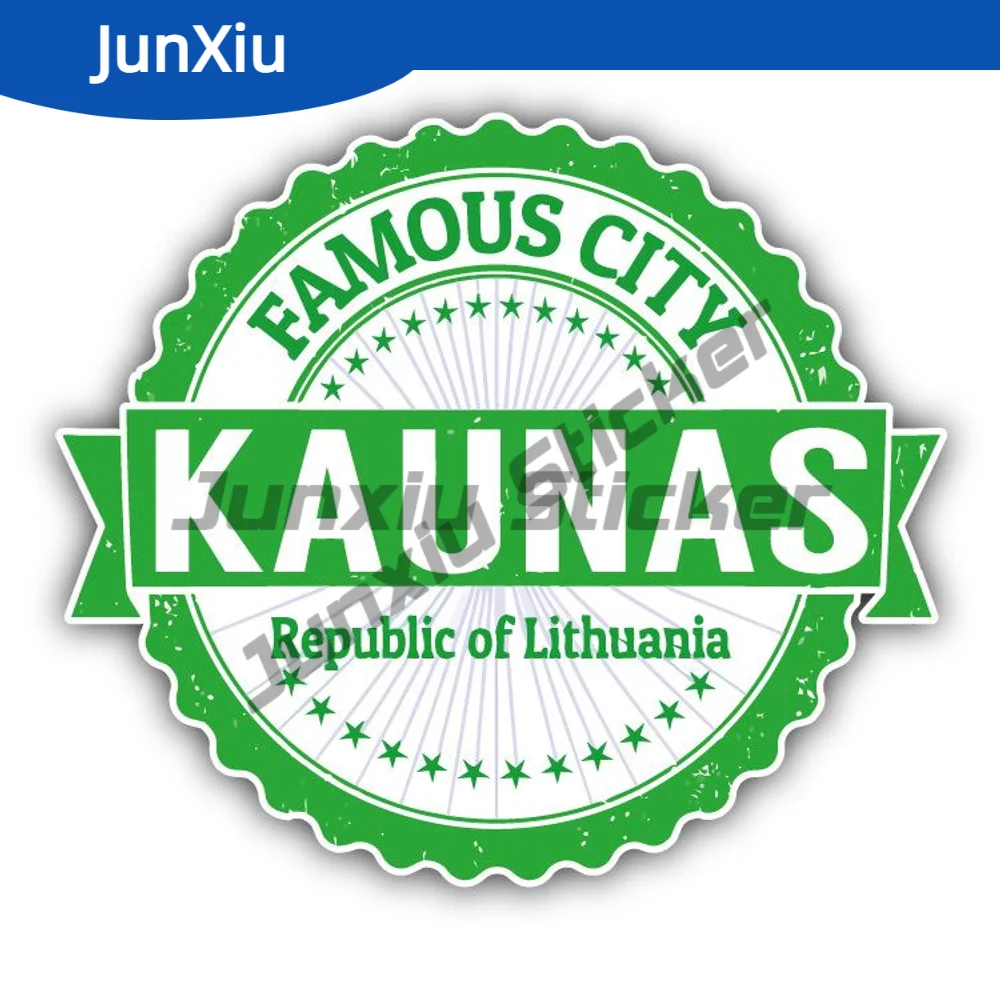 

Kaunas City Decal Lithuania Travel Stamp Car Sticker Scratch-proof Exterior For Bumper Suv Bodywork Guitar Motorcycle Helmet