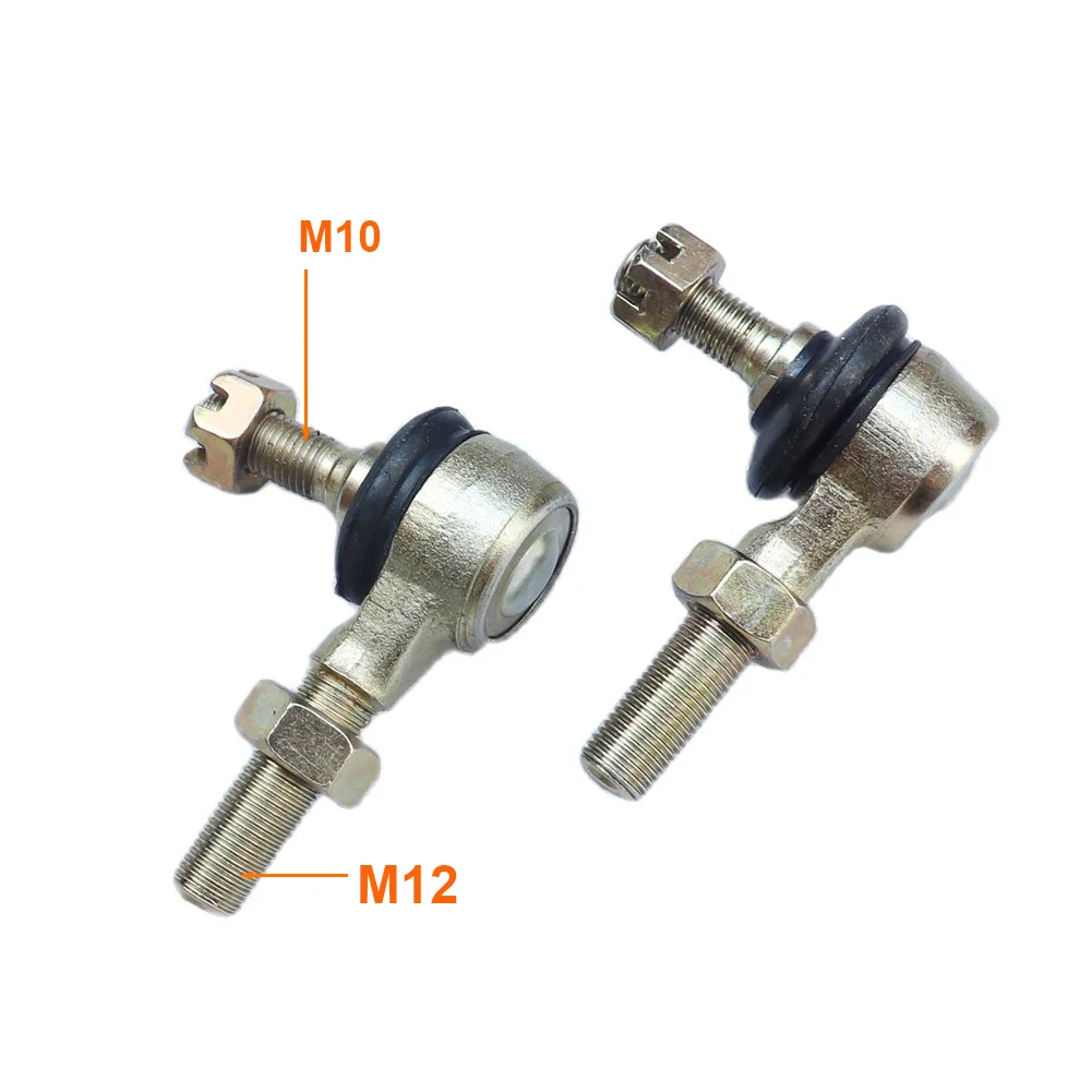 1 Pair Tie Rod End Kit Ball Joint for 110cc-250CC Suitable For Four-wheel Off-road ATV Off-road Vehicle Kart Motorcycle M10-M12