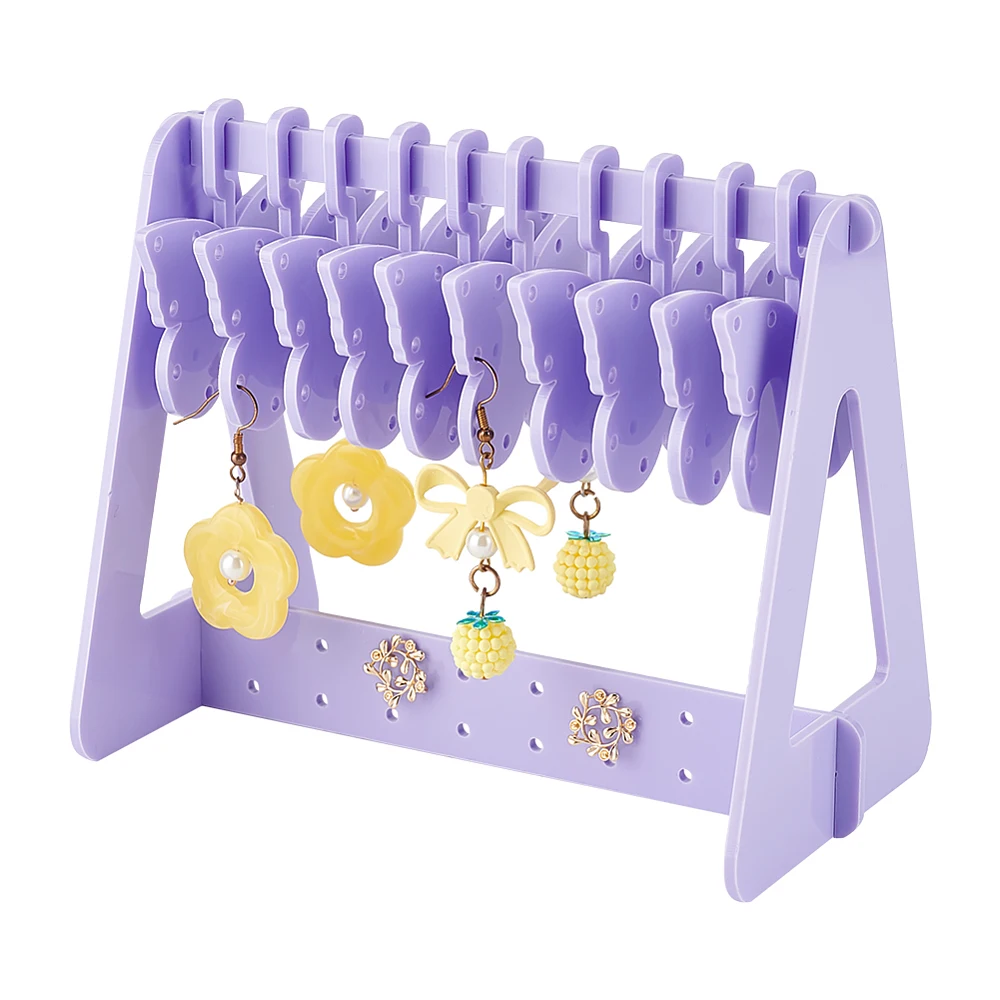 116 Holes Acrylic Earring Holder Mini Hanger Rack Jewelry Display Earring Organizer Butterfly Dangle Earring Hanging Acrylic Ear
