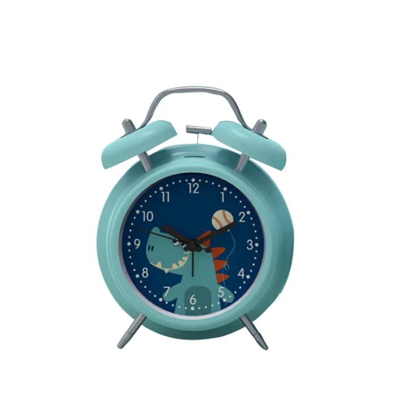 

Alarm clock student special cartoon cute bedroom clock children boys and girls mute creative luminous bedside seat clock