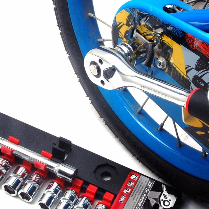 Jeu douilles 1/4 ”15 pièces, clés métriques en acier au Vanadium, cliquet à 72 dents, vente directe