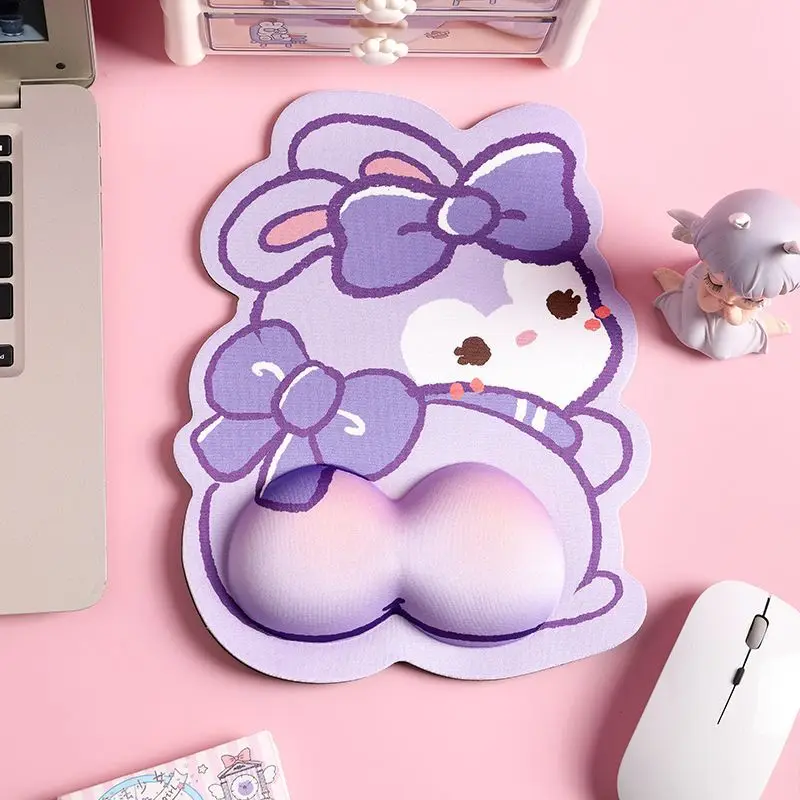 Lucky Rabbit Mouse Pad Cute Cartoon Wrist Guard Keyboard Hand Pillow Office Memory Cotton Soft Pad For Laptop Desktop Girl Gifts