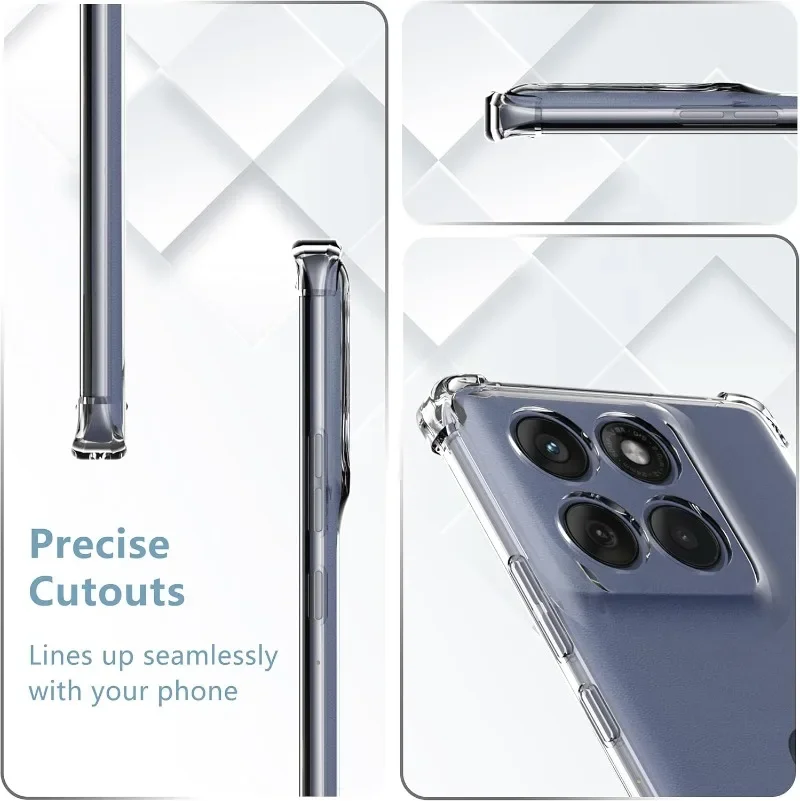 Schokbestendig TPU Case Voor Motorola Mote Edge 60 Fusion Pro Beschermhoes Voor Moto Edge 50 Pro Transparante Capa Coque Fundas