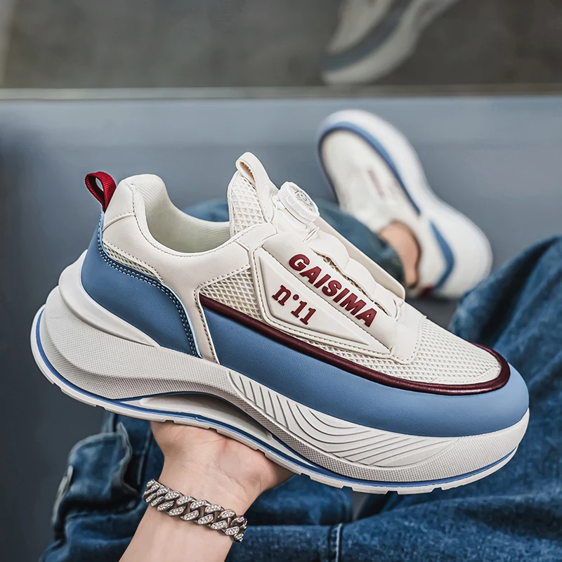 

Новинка весны 2024, универсальная повседневная спортивная мужская модная модная удобная нишевая обувь на толстой подошве, модная модная обувь по индивидуальному заказу