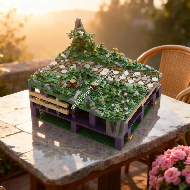 

944pcs MOC Castle Hohengeroldseck Landscape Part 1 Model Building Blocks Construction Christmas Gifts Toys Creative Education