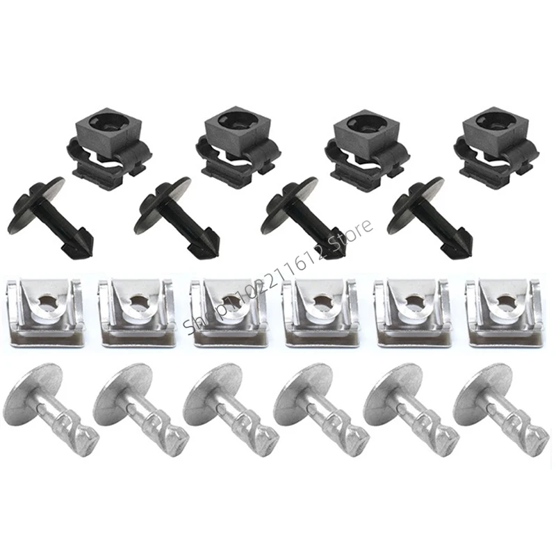 20pc Undertray Guard Engine Under Cover Fixing Clips Screw Fastener Kit for Audi A3 A4 A6 A8 TT VW Passat B5 8D0805121 8D0805960