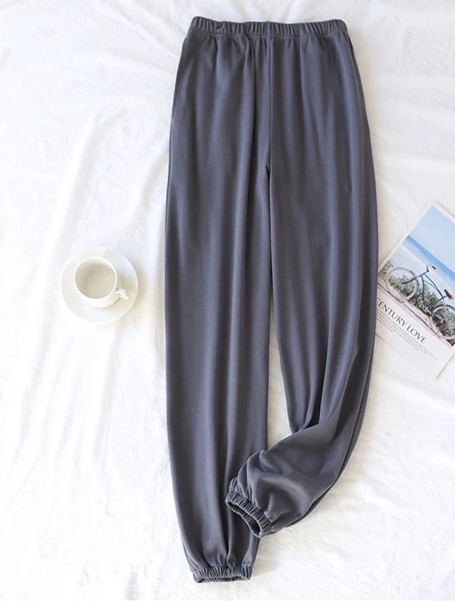 Men\'s Pajama Pants, Men\'s Pants, Spring & Fall Single-Piece Home Pants That Can Be Worn Outside, Korean Style Home Pants, Autumn and Winter Styles