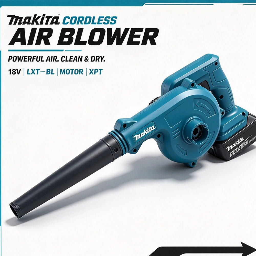 makita-dub185z-18v-efficient-handheld-leaf-blower-high-power-blowing-dust-and-fallen-leaves-power-tool-cleaning-blowers-tool-use