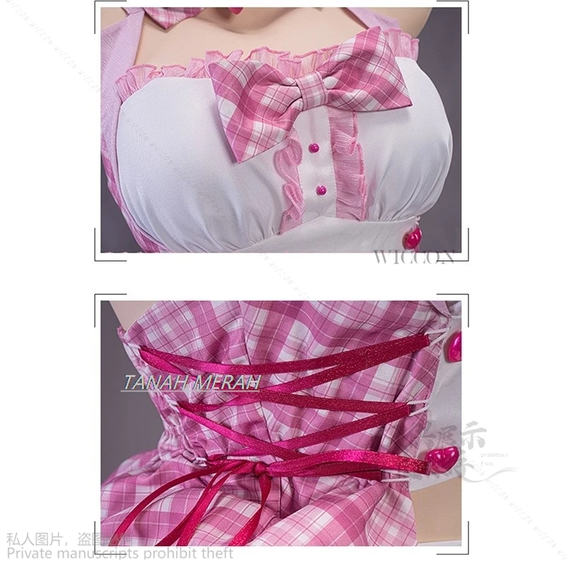 Nekopara-Costume de Cosplay de Dessin Animé pour Fille, PoinRobe de Lolita Kawaii, Chocolat et Vanille, Idol Stage Maid, Halloween Cos