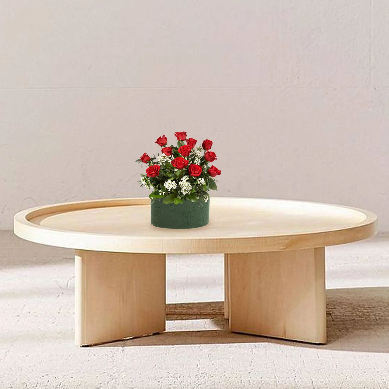

20pcs Flower Mud Bowl Floral Arrangement Base Wedding Supplies Eco Friendly Round Strong Water Absorption Flower Accessory