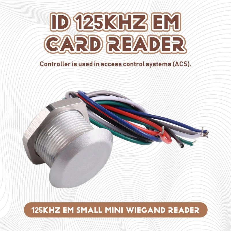 A52T 125Khz RFID対応 EMマリン小型ミニカードWiegand26 IDリーダー
