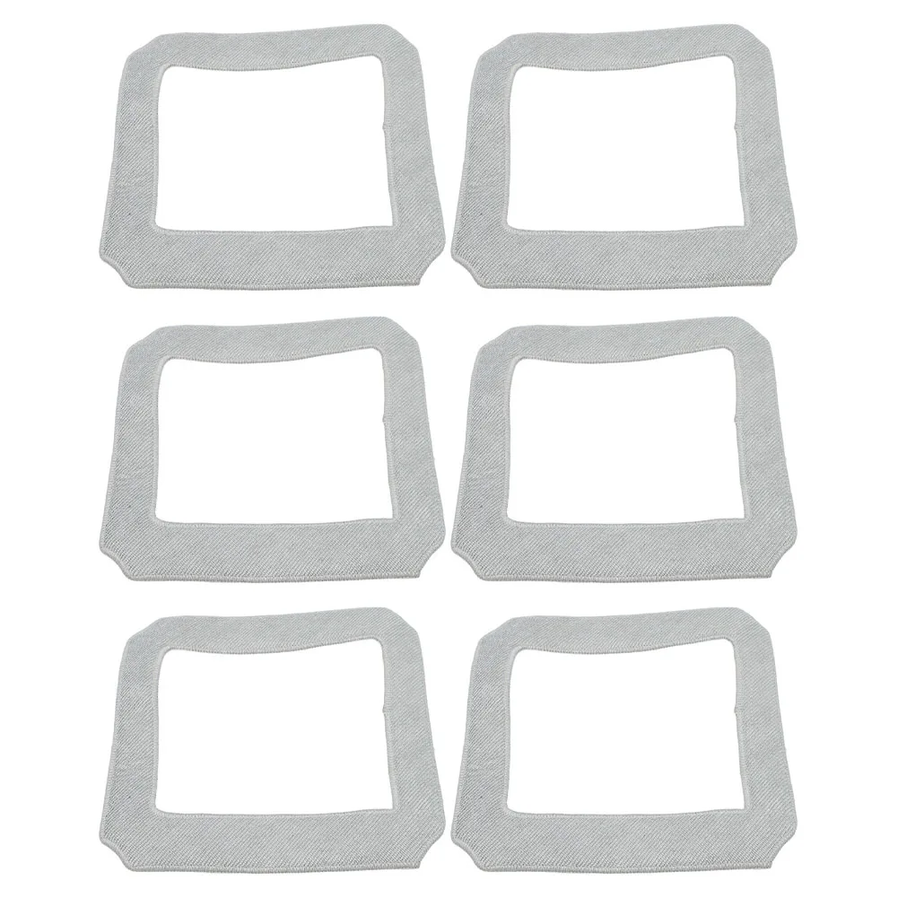 6 Pack W/ashable Mop Cloth Pads For LIECTROUX YW710 Robot Vacuum Cleaner Replacement Parts Floor Cleaning Accessories