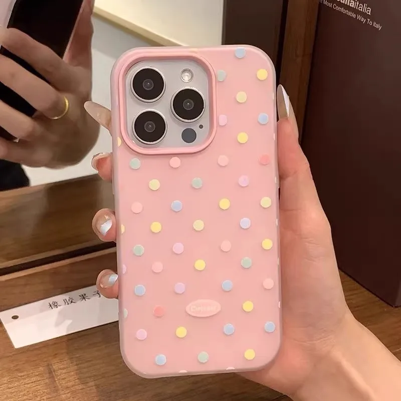 حافظة على شكل فيونكة على شكل قلب منقط لهاتف Honor 400 Lite Pro 90 Lite 5G X9D X7B X9B Magic 6 Lite Matte 2 في 1 غطاء جيلي #3