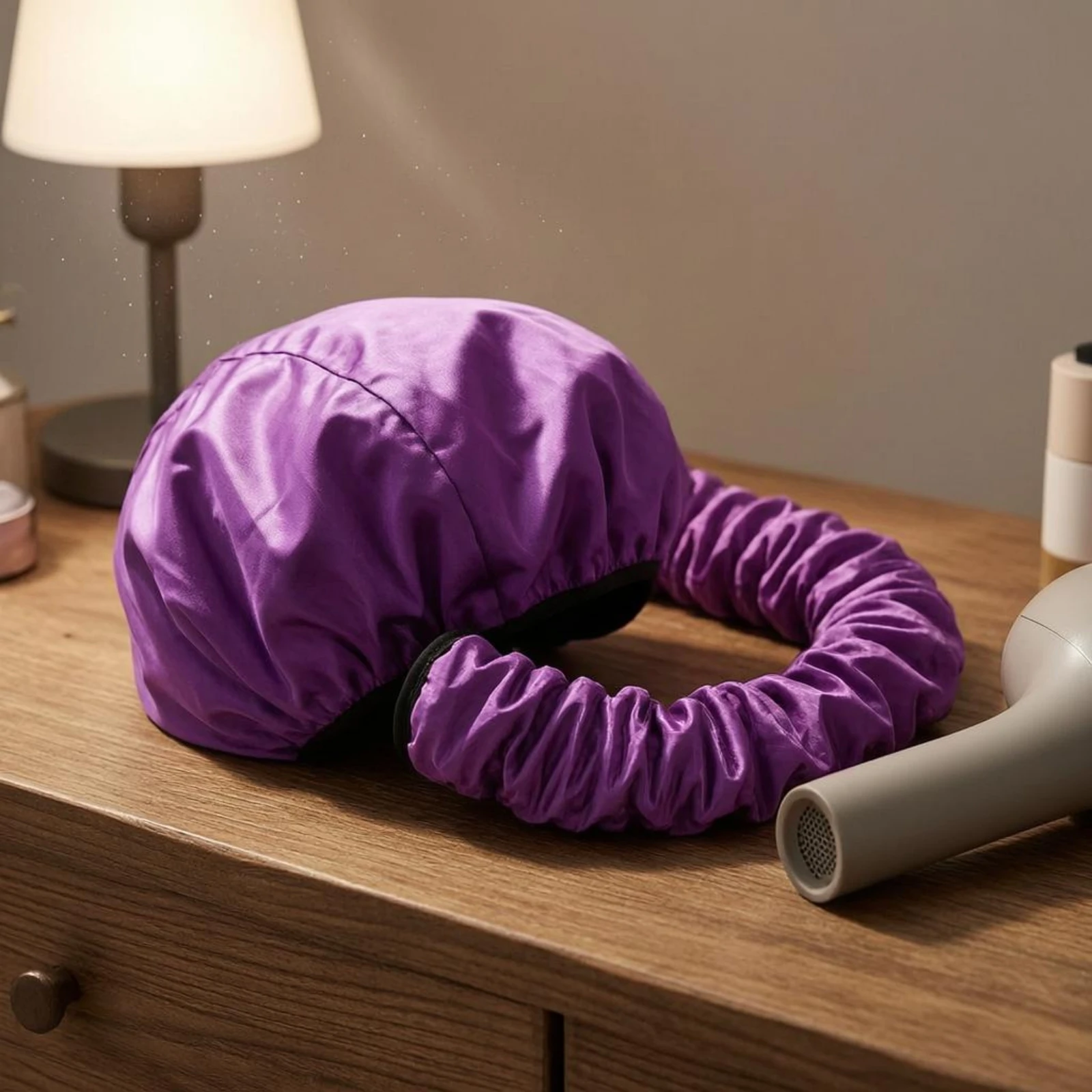 Hair Dryer Bonnet Lightweight Hood Dryer Attachment Flexible Tube Bonnet Synthetic Material Drying Cap Stitched Seams