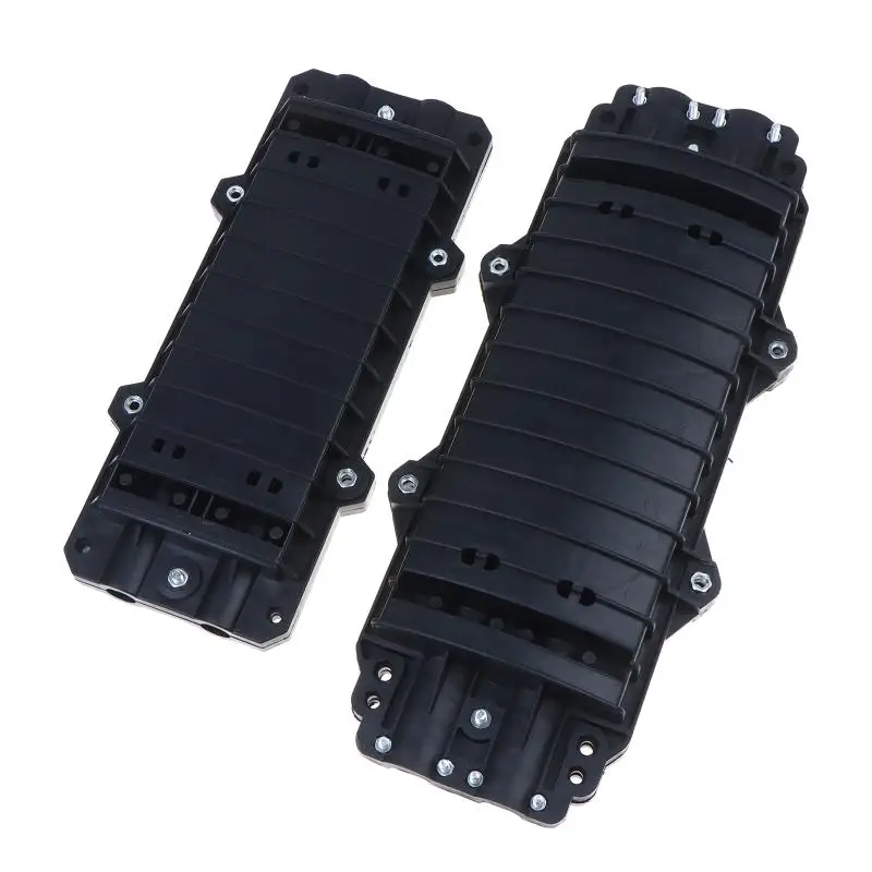 12/24 Core Fiber Splice Box 2 In 2 Out Outdoor Horizontal IP67 Waterproof Optical Fiber Joint Closure Box