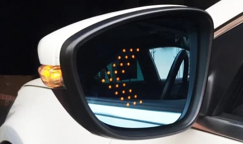 

Eosuns Rear View Blue Mirror with Led Turn Signal Arrow and Electric Heating for Infiniti Q50 Qx50 Q50l Q70l