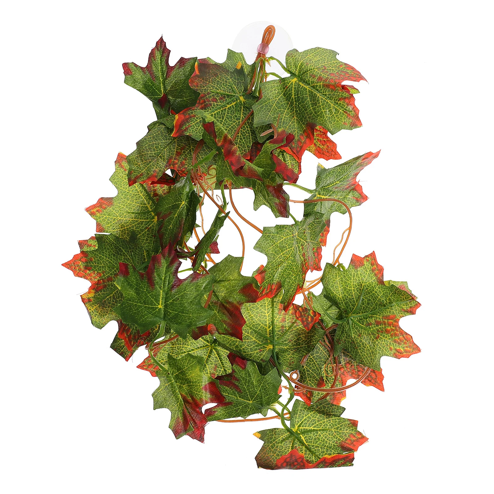 

Simulated Vine Plant Terrarium Decor Realistic Reptile Box Fake Vine Durable Safe Artificial Leaves Reptile Terrarium Landscape