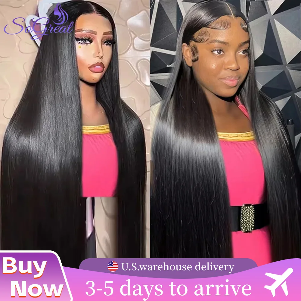 

SoGreat 5x5 Hd Lace Closure Wig Bone Straight Human Hair Wigs Straight Lace Front Wigs Human Hair 4x4 Closure Natural Brazilian