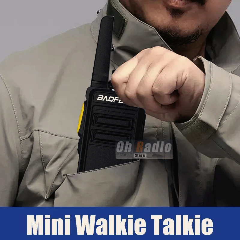 2PCS Baofeng BD-V12A Mini Walkie Talkie Typ-C Ladegerät Rauschunterdrückung Drahtlose Zwei Weg Radio Jagd