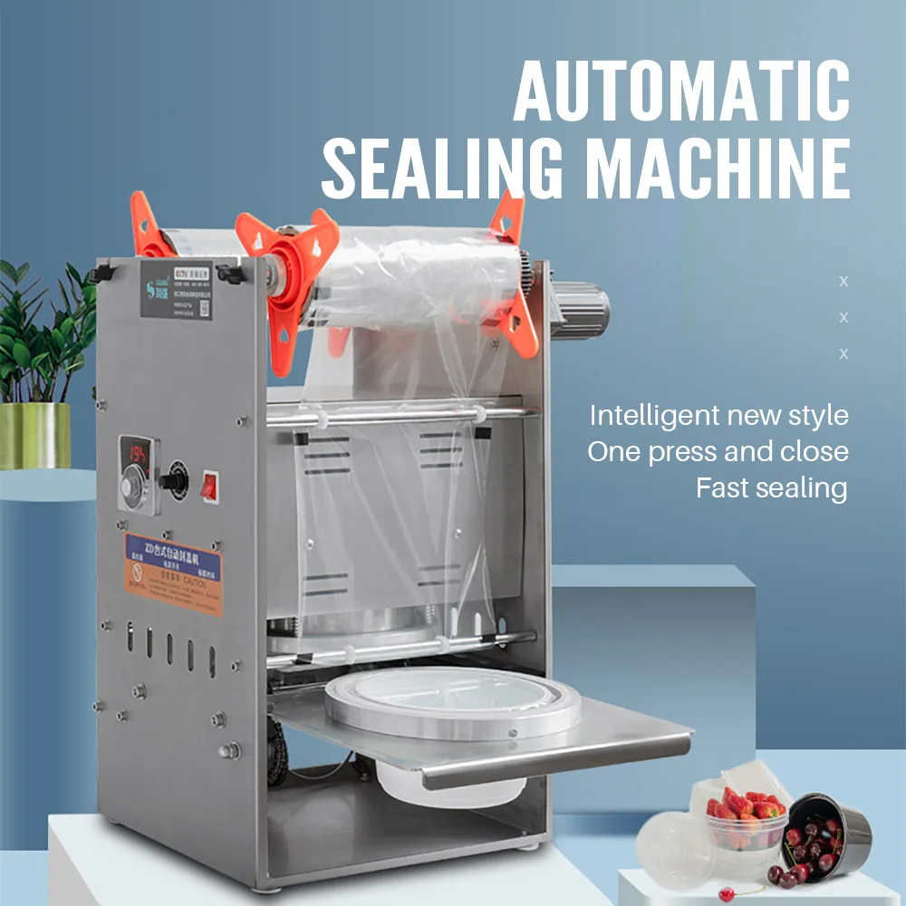 Cup Sealing Machine Plastic Yogurt Cup Sealer Juice Bubble Tea Equipment Jelly Boba Milk Tea Cup Sealing Machine