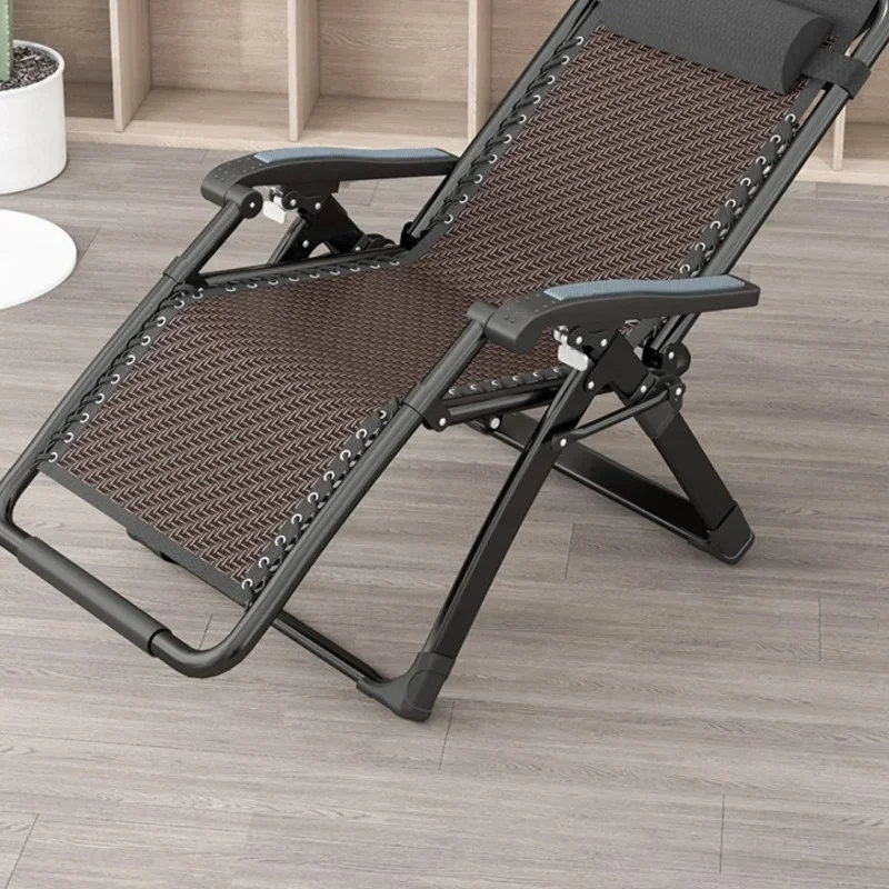 Rotan Relax Chaise Lounge Vouwkantoor Thuis Ontspanning Chaise Lounge Lui Balkon Verstelbare Tuinmeubilair