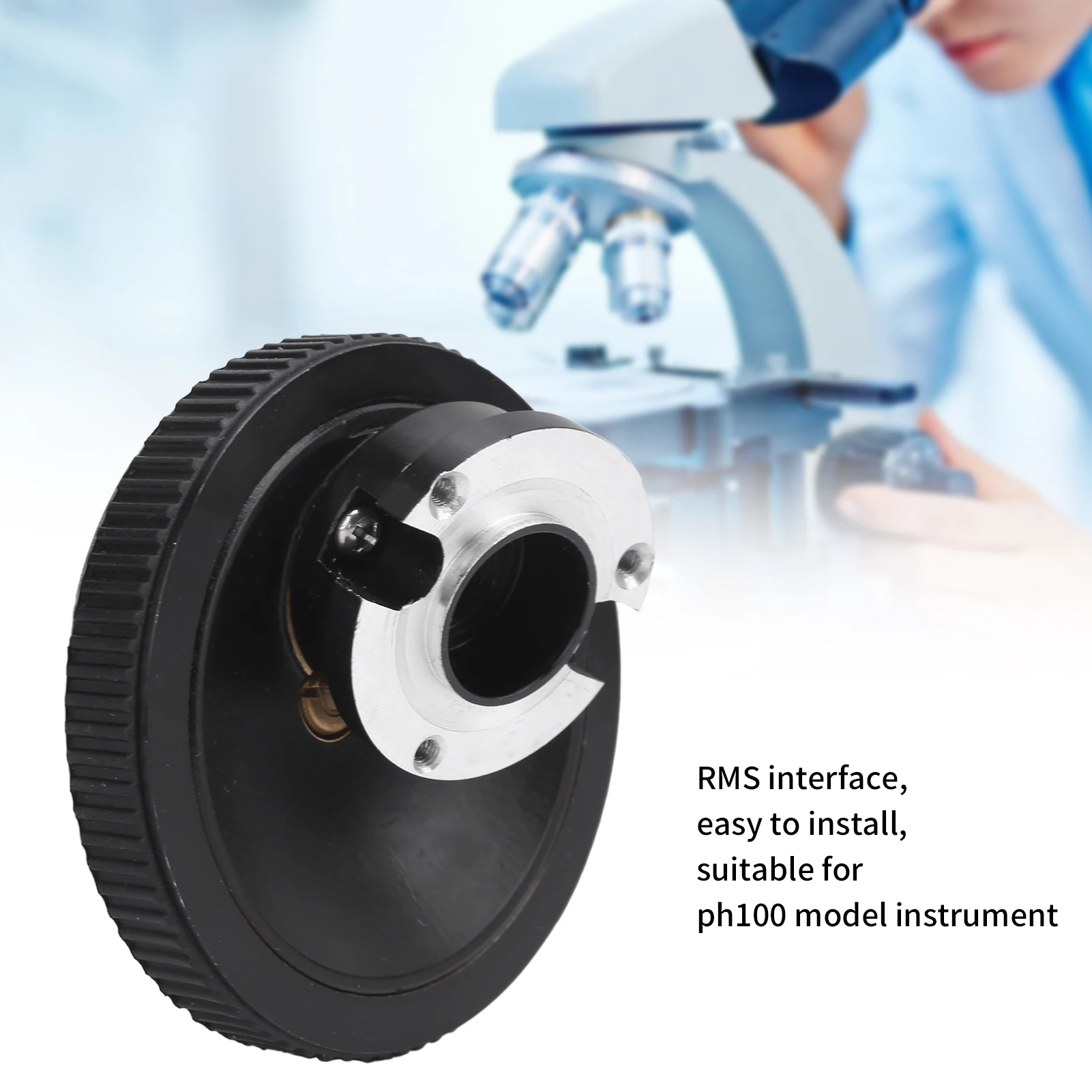 مجهر عدسة الأنف الدوارة محول 4 فتحات عدسة موضوعية محول عدسة الأنف الدوار مع واجهة RMS