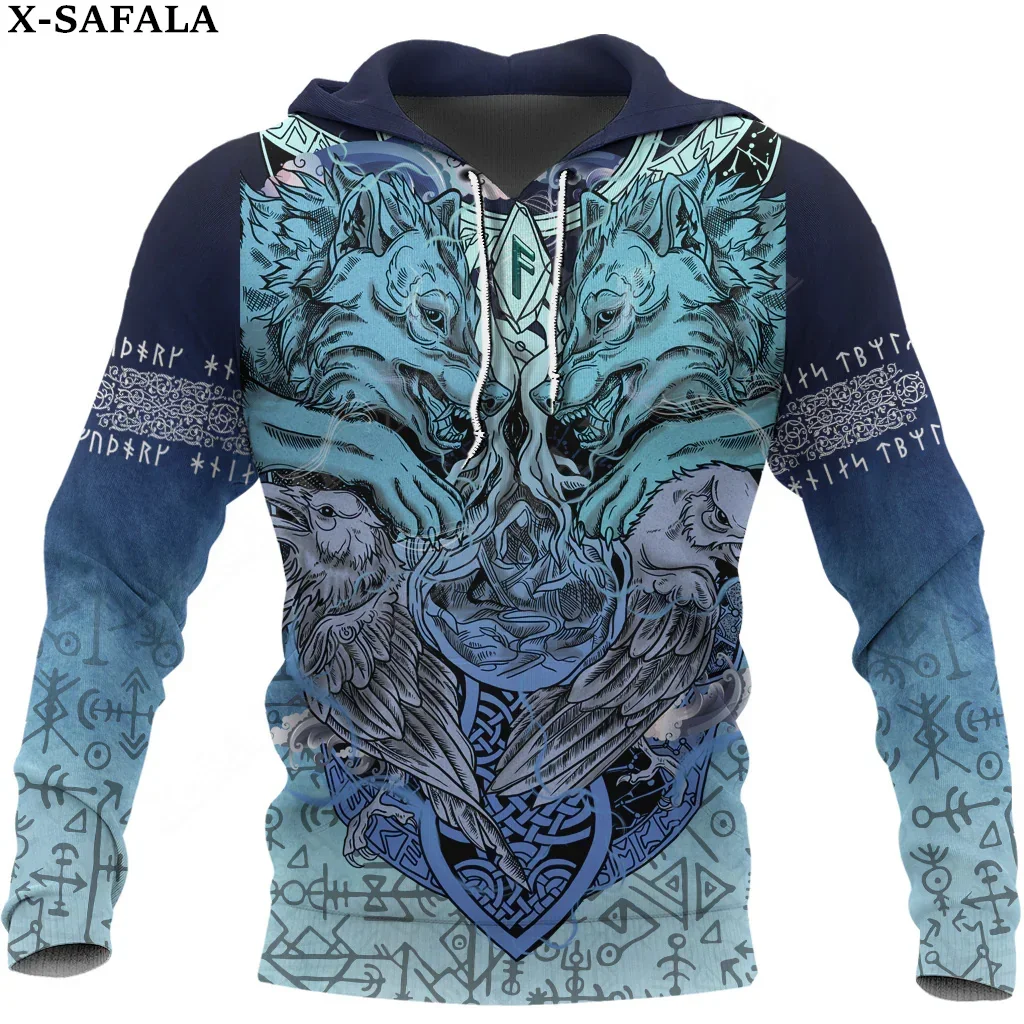 

Celtic Raven Dragon Fenrir Mjolnir Viking 3D Print Zipper Hoodie Man Female Pullover Sweatshirt Hooded Jacket Jersey Tracksuits1