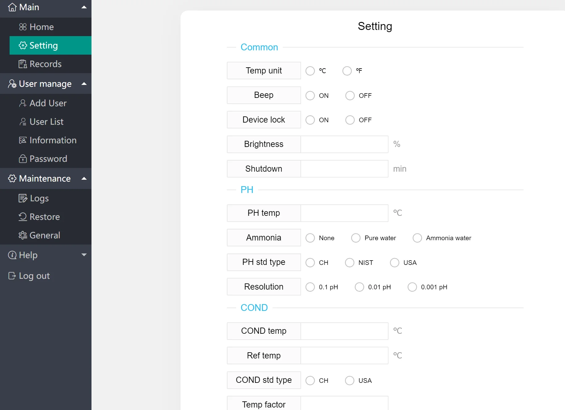 เครื่องวัดค่า pH แบบพกพา PH10 2 in 1 วัดค่า pH และอุณหภูมิ