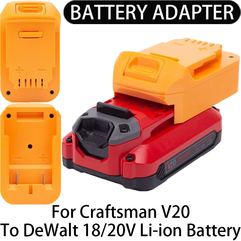 Battery Adapter DeWalt 18/20V Li-ion tool Convert to for Craftsman V20 LI-ion battery adapter power tool accessories