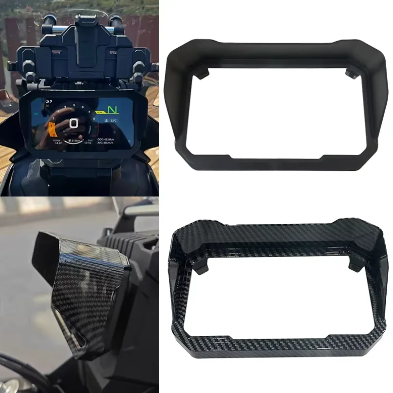 For CFMOTO 450MT 450 MT 450mt 2024 2025 Motorcycle Carbon Sun Visor Cover Instrument Screen Sunshade Guard Protection Dashboard