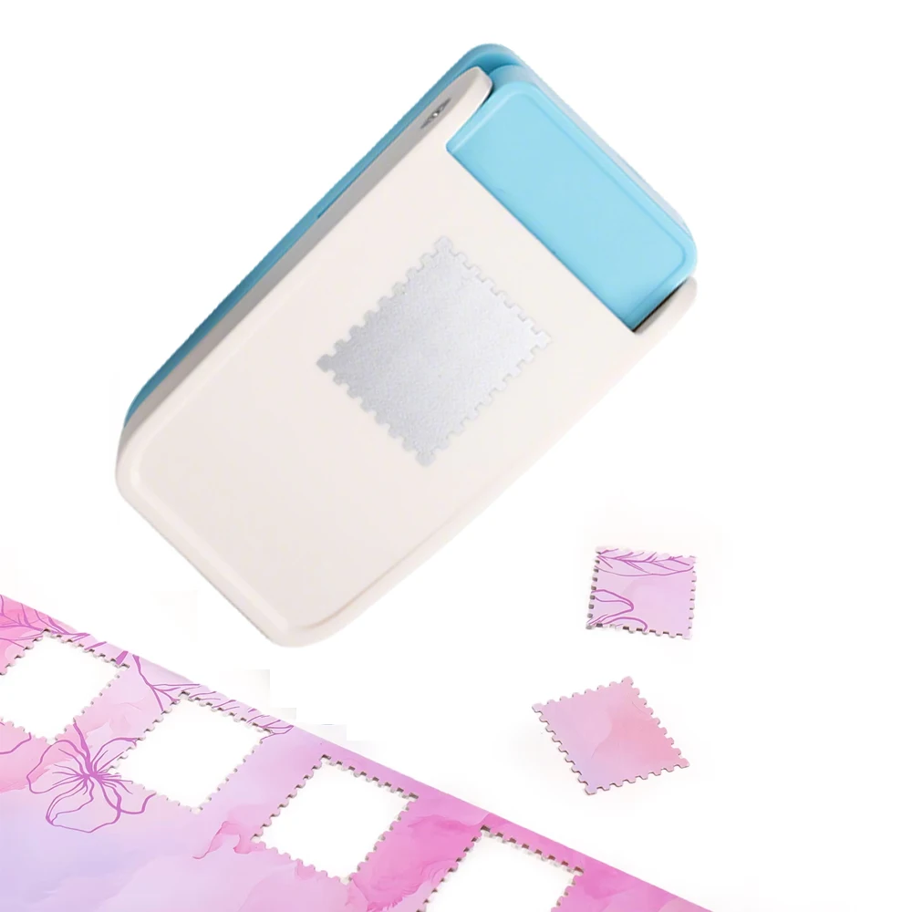 

New Postage Stamp Shape Punch Embossing Machine DIY Handmade Embosser Crafts and Scrapbooking Tool Stamp Border Embossing Tool