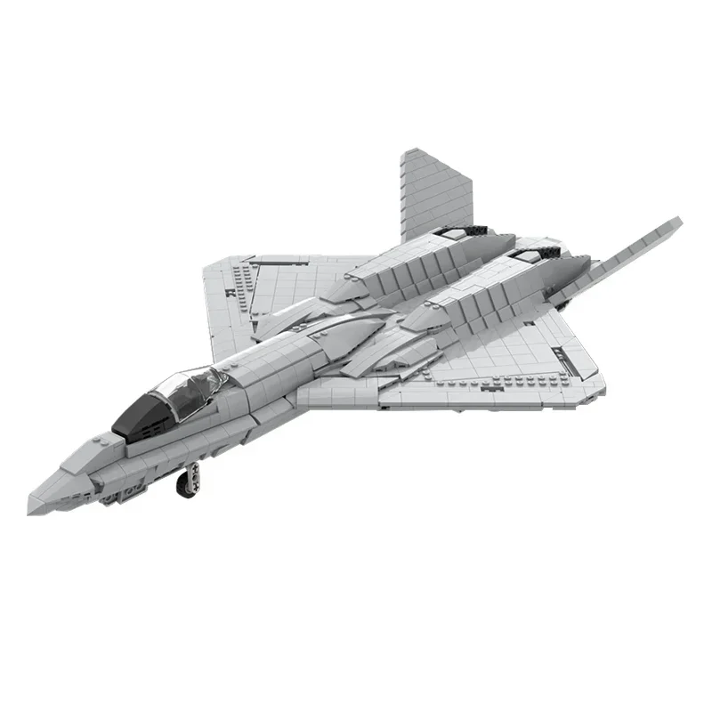 Militär Modell Moc Bausteine YF-23 Black Widow II Kämpfer Technologie Modulare Blöcke Geschenke Weihnachten Spielzeug DIY Sets Montage