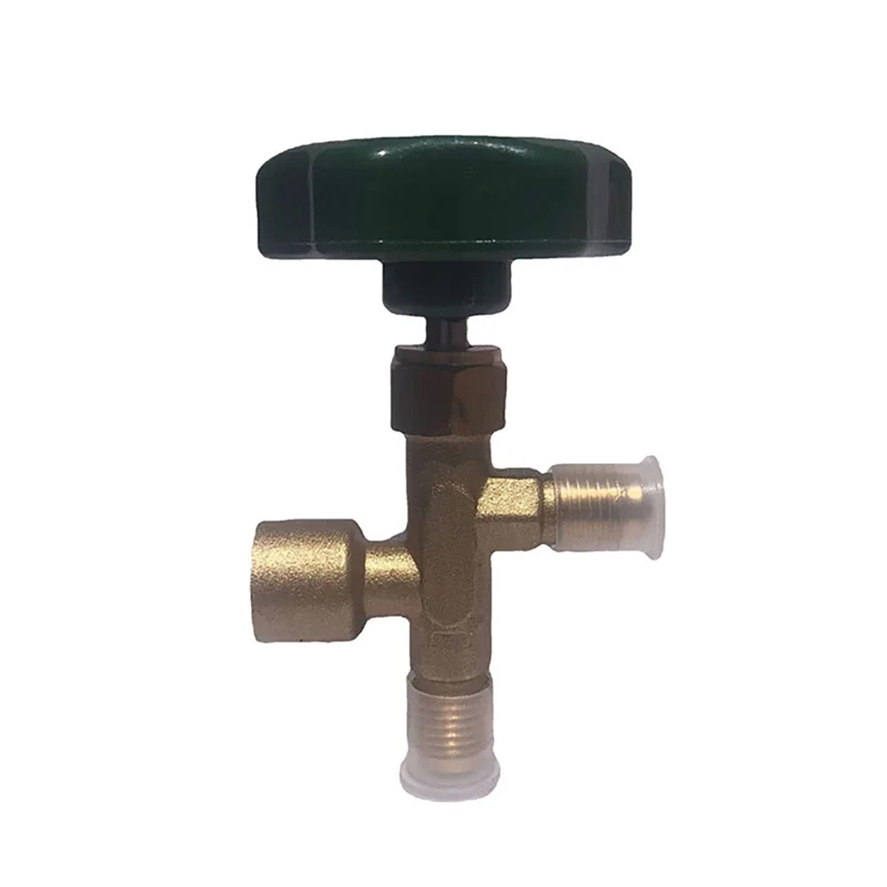 1/4 inch Adding Fluoride 3-way Valve Professional Car Liquid /Refrigerant Valve British Standard BS Valve For Air Conditioner