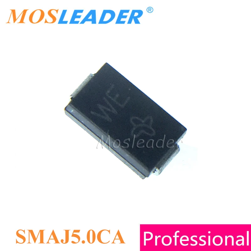 Mosleader 1800 قطعة SMAJ5.0 SMAJ6.0 SMAJ6.5 SMA DO214AC SMAJ5.0A SMAJ6.0A SMAJ6.5A SMAJ5.0CA SMAJ6.0CA SMAJ6.5CA تلفزيونات صينية