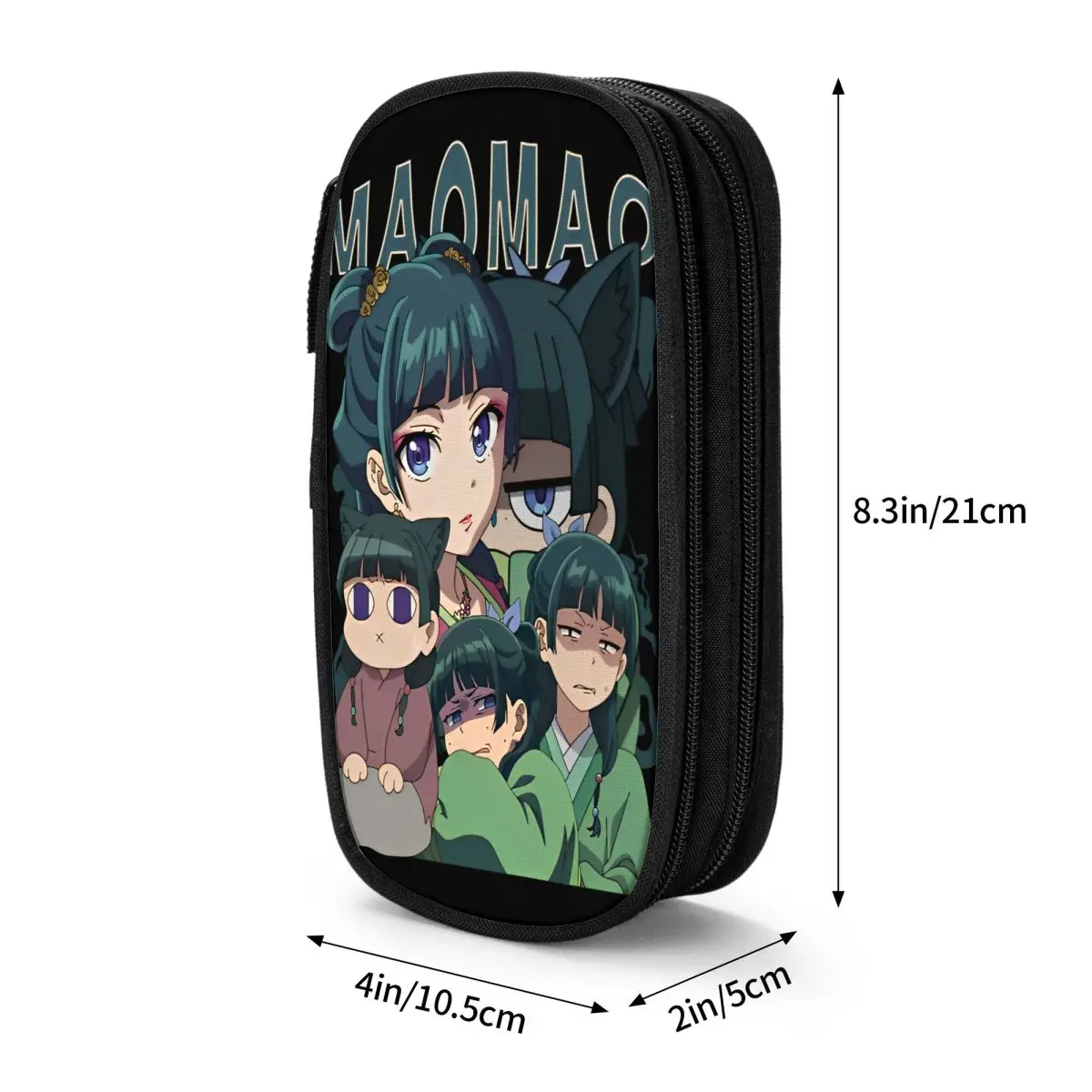 Kawaii Maomao يوميات الصيدلي مقلمة حامل قلم حقائب للطلاب سعة كبيرة اللوازم المدرسية مقلمة التجميل