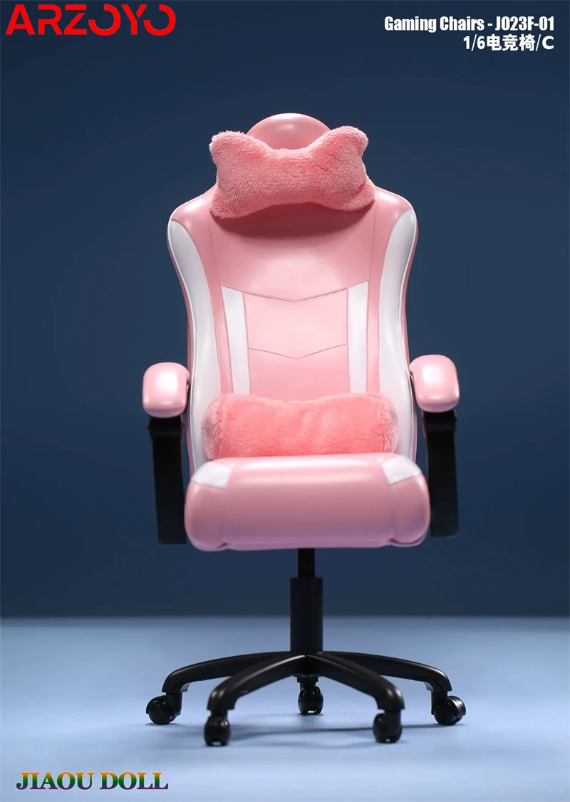 JIAOU DOLL JO23F-01 1/6 Scale Miniature Gaming Computer Chair Office Game Chair  Fit 12