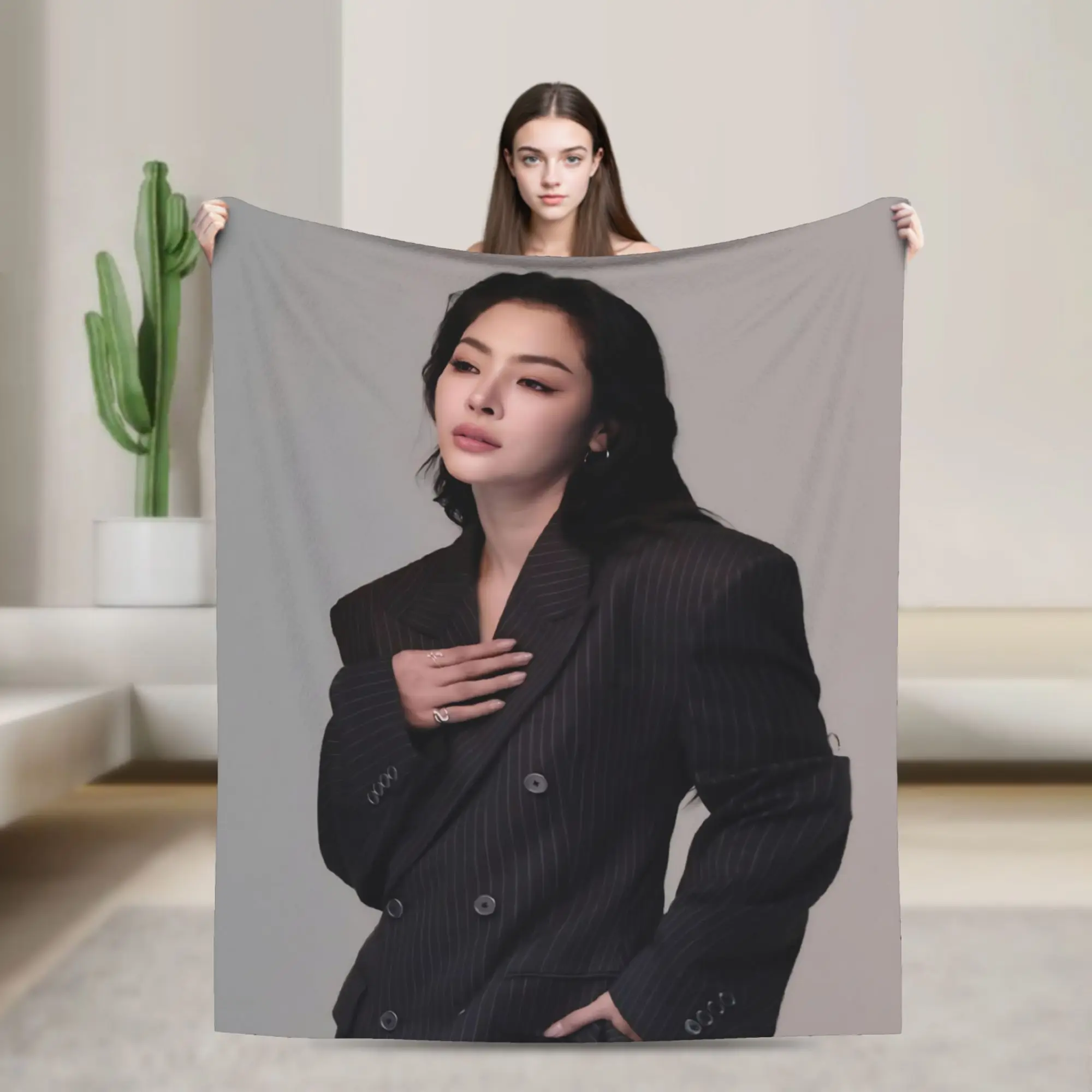 F-Faye P-Peraya M-Malisorn  Throw Blanket for Couch  Soft Cozy Plush Blanket 50x60 Inches Multiple Sizes Bedspread