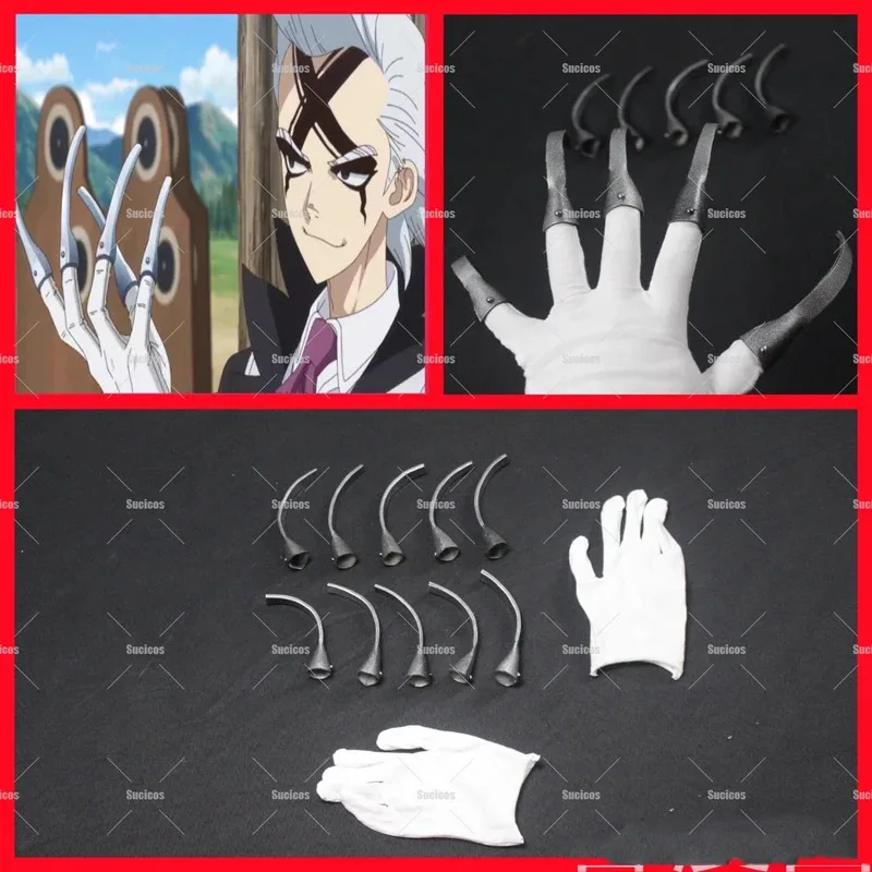 

Anime Science Future Stanley Snyder Cosplay Dr. Xeno Costume Finger Cover EVA Props Adult Halloween Christmas Accessories Men