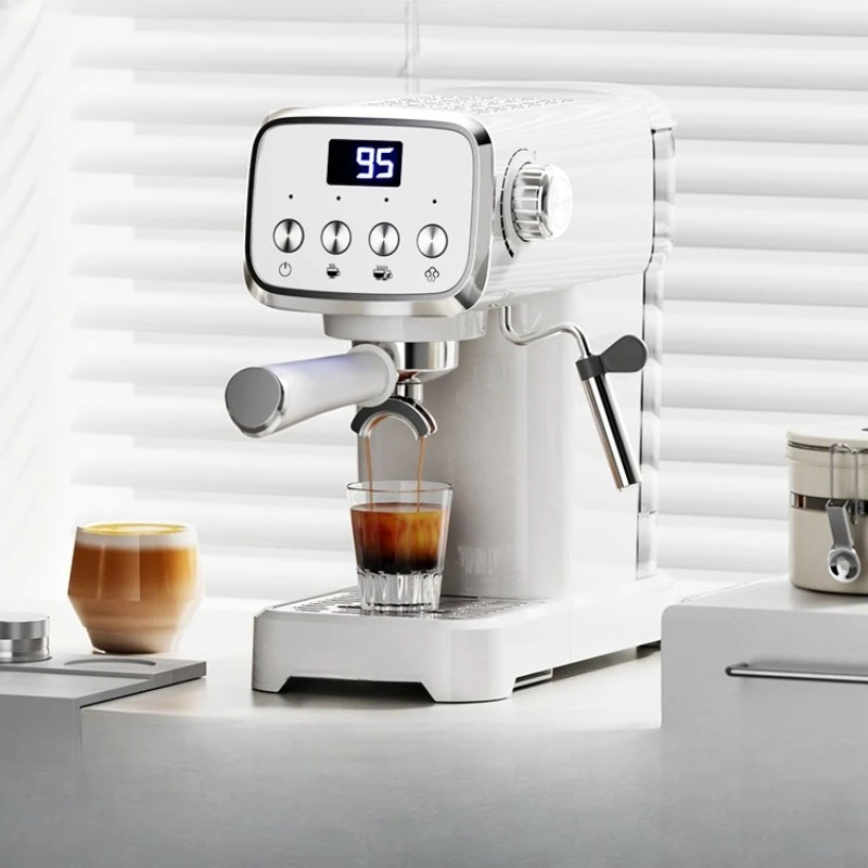 

Coffee machine household small semi-automatic concentrated extraction milk foam