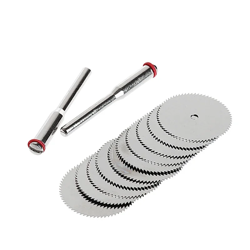 10 PZ/SET Lama per per Legno + 2 Asta Utensile da Taglio Rotante 22mm/25mm/32mm Qualità Supporto per
