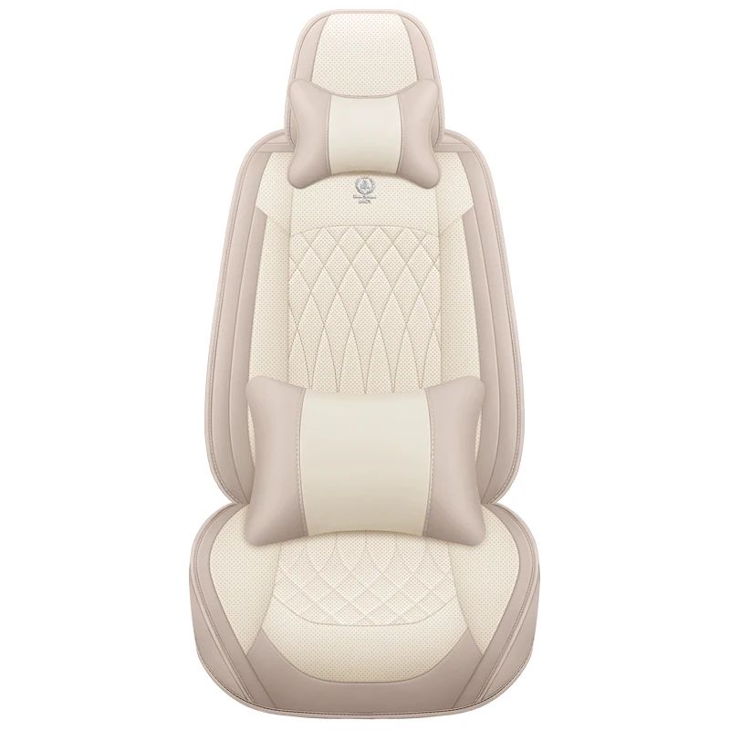 

Front single-seat car seat cover, with headrest and lumbar support, universal style, suitable for most models