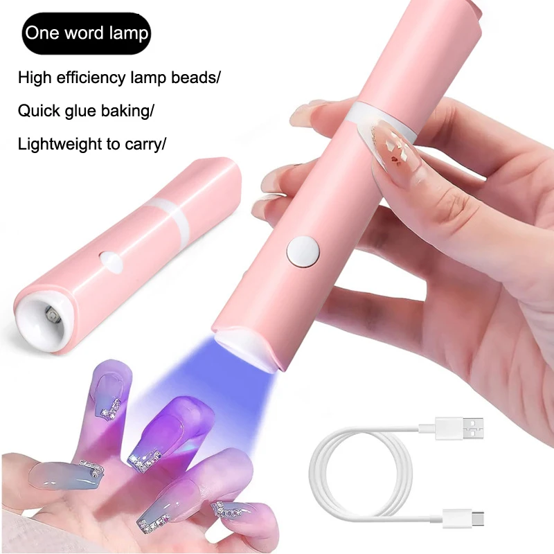 Portable Handheld Mini Nail Lamp Family Quick Dry Flashlight Pen Rechargeable Nail Dryer Machine Uv Led Nail Lamp