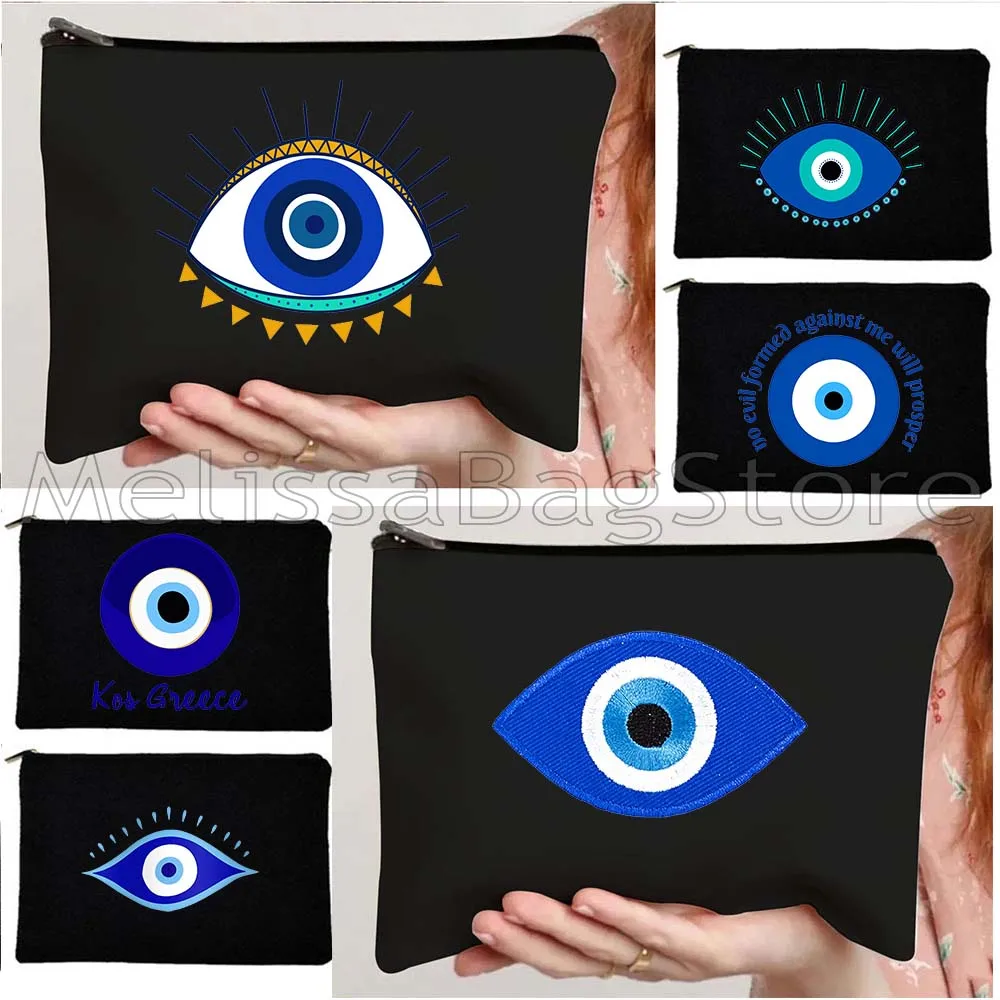 نزار حسن الحظ كريتي اليونان ماتي الأزرق عين الشر سحر تميمة الحب القلب تميمة ماندالا مستحضرات التجميل ماكياج المرحاض أكياس الحقيبة