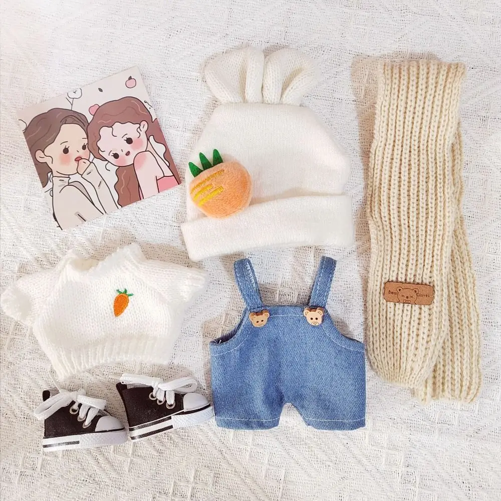 Idol T-shirt Suit Carrot 20cm Cotton Clothes Bear Mini Clothes Cotton Costume Accessories Fashion 20cm 20cm Clothes Girls